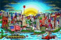 new yorks Straßenszene Sonne scheint wieder auf Manhattan Impressionisten